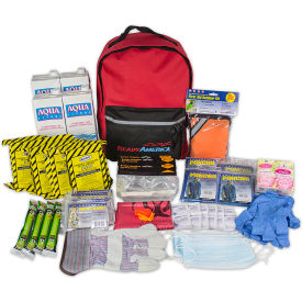 Ready America, Inc 70380 Ready America® 3 Day Essential Emergency Survival Kit, 4 Person Backpack, 60 Pieces image.