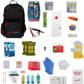 Ready America, Inc 70481 Ready America® 3 Day Professional Emergency Kit, 2 Person Backpack, 42 Pieces image.