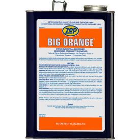 AMREP INC 41524 Zep Big Orange Liquid Citrus Solvent Degreaser, Gallon Bottle, 4 Bottles/Case image.
