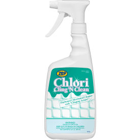 AMREP INC 68116 Zep Chlori Cling N Clean RTU Bathroom & Kitchen Cleaner, Quart Bottle, 12 Bottles/Case image.