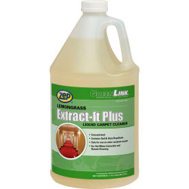 AMREP INC. 128423 Zep® Extract-It-Plus Heavy Duty Carpet Cleaner - Lemongrass, 1 Gallon, 4 Bottles - 128423 image.