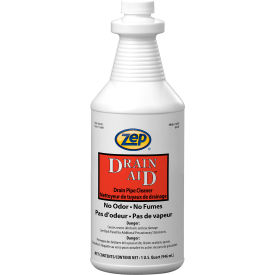 AMREP INC 167801 Zep Drain Aid™ Odorless Drain Pipe Cleaner, 32 oz. Bottle, 12 Bottles/Case image.