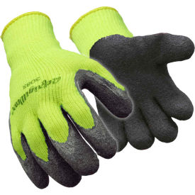 RefrigiWear 0308RHVLXLG HiVis™ Thermal ErgoGrip Glove, HiVis Lime-Yellow - XL image.