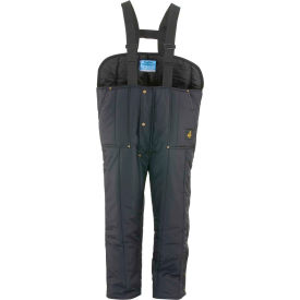 RefrigiWear 0345RNAV2XL Iron Tuff™ Low Bib Overall Regular, Navy - 2XL image.