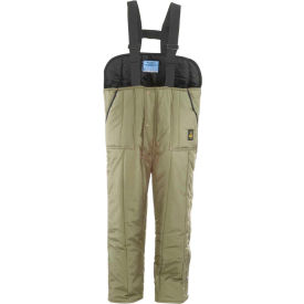 RefrigiWear 0345RSAG3XL Iron Tuff™ Low Bib Overall Regular, Sage - 3XL image.