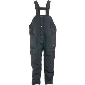 RefrigiWear 0385SNAV3XL Iron Tuff™ High Bib Overall Short, Navy - 3XL image.