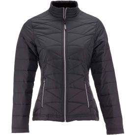 RefrigiWear 0423RBLK2XL, Women's Softshell Quilted Jacket, Black, 2XL