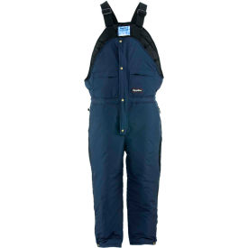 RefrigiWear 0485RNAVLAR ChillBreaker™ High Bib Overall Regular, Navy - Large image.