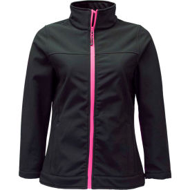 RefrigiWear 0498RBLK2XL RefrigiWear Womens Softshell Jacket, Black, 20°F Comfort Rating, 2XL image.