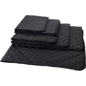 RefrigiWear 150BLBLK4X6 RefrigiWear RW Protect Insulated Heavyweight Blanket, Black, 4 x 6 image.