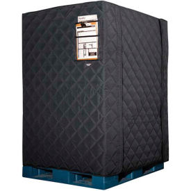 RefrigiWear 150PCBLK48P RefrigiWear RW Protect Insulated Pallet Cover, 48"L x 40"W x 48"H, Black image.