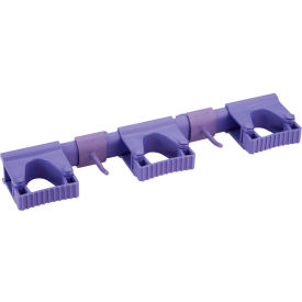 Remco 10118 Vikan Hygienic Hi-Flex Wall Bracket System, Purple, Polypropylene/TPE Rubber/Polyamide image.