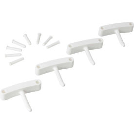 Remco 10165 Vikan 10165 Wall Bracket Replacement Hooks, White image.