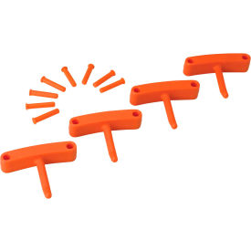 Remco 10167 Vikan 10167 Wall Bracket Replacement Hooks, Orange image.