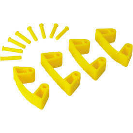 Remco 10196 Vikan 10196 Wall Bracket Replacement Clips, Yellow image.