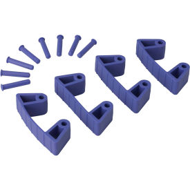 Remco 10198 Vikan 10198 Wall Bracket Replacement Clips, Purple image.