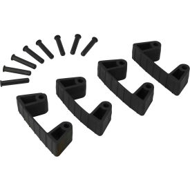 Remco 10199 Vikan 10199 Wall Bracket Replacement Clips, Black image.