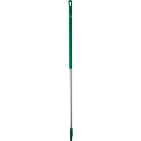 Remco 29392 Vikan 29392 59" Stainless Steel Handle, Green image.