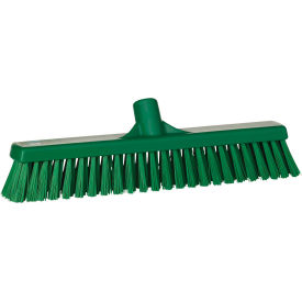 Remco 31742 Vikan 31742 16" Combo Push Broom- Soft/Stiff, Green image.