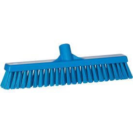 Remco 31743 Vikan 31743 16" Combo Push Broom- Soft/Stiff, Blue image.