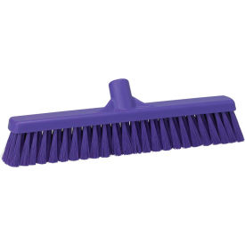 Remco 31748 Vikan 31748 16" Combo Push Broom- Soft/Stiff, Purple image.