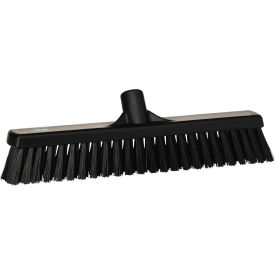 Remco 31749 Vikan 31749 16" Combo Push Broom- Soft/Stiff, Black image.