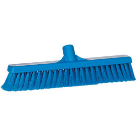 Remco 31783 Vikan 31783 16" Fine Particle Push Broom- Soft/Split, Blue image.