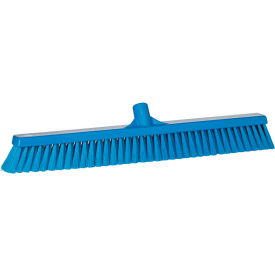 Remco 31993 Vikan 31993 24" Small Particle Push Broom- Soft, Blue image.
