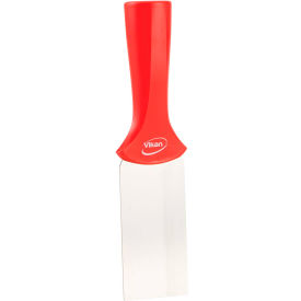 Remco 40104 Vikan 40104 2" Stainless Steel Handle Mounted Scraper, Red image.