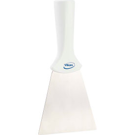 Remco 40115 Vikan 40115 4" Stainless Steel Handle Mounted Scraper, White image.