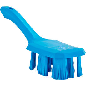 Remco 41793 Vikan 41793 UST Short Handle Scrubbing Brush- Stiff, Blue image.