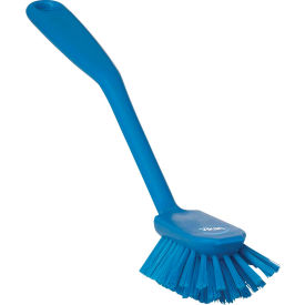 Remco 42373 Vikan 42373 Dish Brush w/ Scraper- Medium, Blue image.