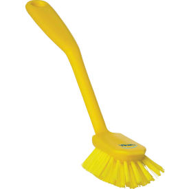 Remco 42376 Vikan 42376 Dish Brush w/ Scraper- Medium, Yellow image.