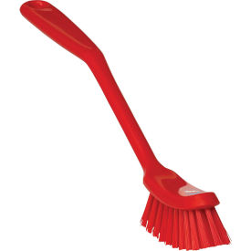 Remco 42874 Vikan 42874 Narrow Dish Brush- Medium, Red image.