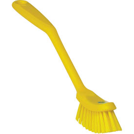 Remco 42876 Vikan 42876 Narrow Dish Brush- Medium, Yellow image.