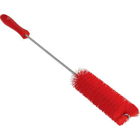 Remco 53784 Vikan 53784 1.5" Tube Brush- Stiff, Red image.