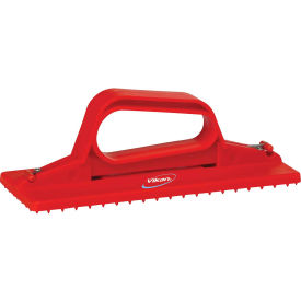 Remco 55104 Vikan 55104 Handheld Cleaning Pad Holder, Red image.