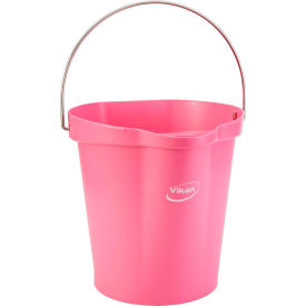 Remco 56861 Vikan 56861 3 Gallon Bucket, Pink image.