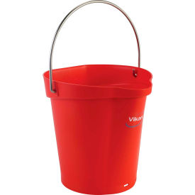 Remco 56884 Vikan 56884 1.5 Gallon Bucket, Red image.