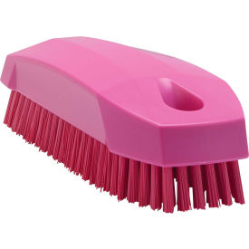 Remco 64401 Vikan 64401 Small Hand Brush- Stiff, Pink image.