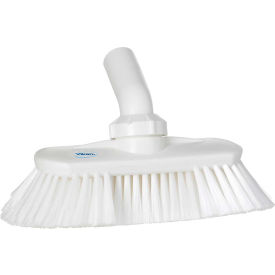 Remco 70675 Vikan 70675 Waterfed Washing Brush w/ Angle Adjustment- Soft/Split, White image.