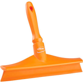 Remco 71257 Vikan 71257 10" Single Blade Ultra Hygiene Bench Squeegee- Orange image.