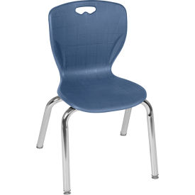 Regency® Andy Classroom Stackers 15" Learning Classroom Chair Navy Blue 20/Pack 
