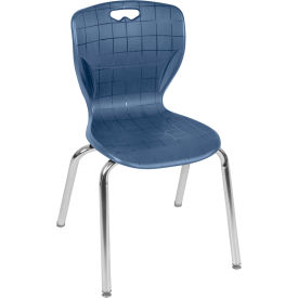 Andy Classroom Stackers 18" Learning Classroom Chair, Navy Blue, 4/Pack view 2