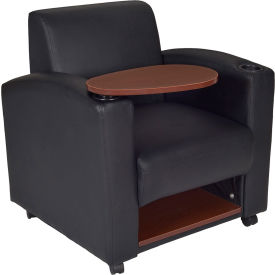 Regency Seating 7701JVBK Collaboration Lounge Chair with Tablet Arm - Black image.