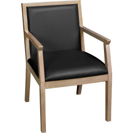 Regency® Regent WallGuard Guest & Reception Waiting Room Wood Side Chair Noble Oak/Black 