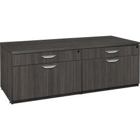 Regency Seating LCSLFLF6020AG Regency Legacy Double Lateral Low Credenza, Ash Grey image.
