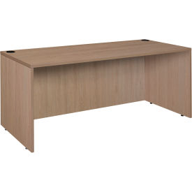 Legacy Credenza Desk Shell, 71"W x 24"D x 29"H, Noble Oak view 2