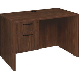 Regency Legacy Executive Desk with Single Pedestal Drawer Unit 42"W x 24"D x 29"H Neo Walnut 