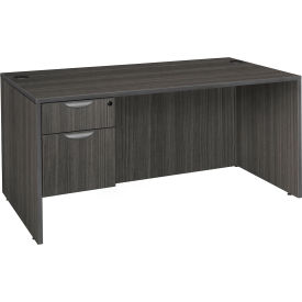 Regency Legacy 71" Single Pedestal Desk Ash Grey 